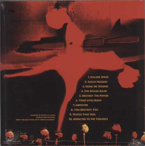 Scars On Broadway Addicted To The Violence -  Red with Gold Splatter Vinyl - Sealed vinyl LP album (LP record) UK ONRLPAD872896