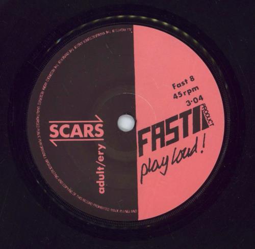 Scars Adult/ery / Horrorshow - VG 7" vinyl single (7 inch record / 45) UK ARS07AD870241