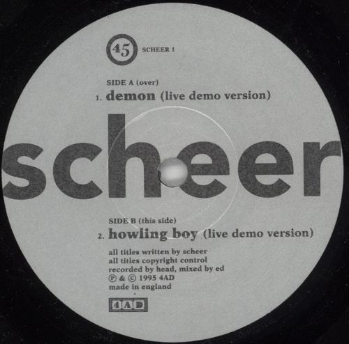 Scheer Demon 7" vinyl single (7 inch record / 45) UK CEE07DE562998