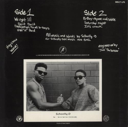 Schoolly D Saturday Night! vinyl LP album (LP record) UK S4OLPSA480120