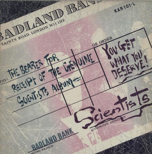 Scientists You Get What You Deserve! vinyl LP album (LP record) UK SF9LPYO684602