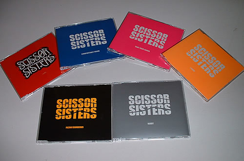 Scissor Sisters Set of 6 Promotional Singles 6-CD album set UK SS16CSE327013