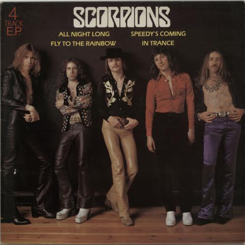 Scorpions 4 Track E.P. - Autographed 12" vinyl single (12 inch record / Maxi-single) UK SCO12TR654612