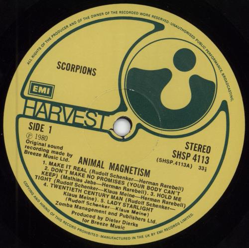 Scorpions Animal Magnetism - 2nd vinyl LP album (LP record) UK SCOLPAN272569