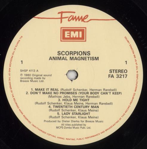 Scorpions Animal Magnetism vinyl LP album (LP record) UK SCOLPAN574110