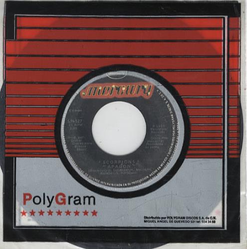 Scorpions Apagon - Blackout 7" vinyl single (7 inch record / 45) Mexican SCO07AP267903