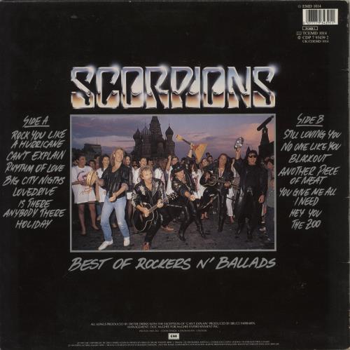 Scorpions Best Of Rockers N' Ballads vinyl LP album (LP record) UK SCOLPBE586438