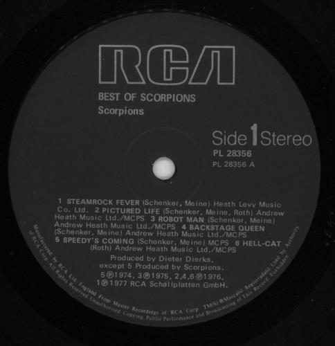 Scorpions Best Of Scorpions vinyl LP album (LP record) UK SCOLPBE423023