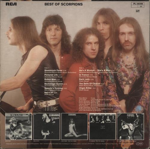 Scorpions Best Of Scorpions vinyl LP album (LP record) German SCOLPBE835918