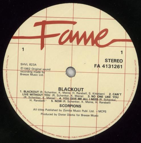 Scorpions Blackout - Shrink vinyl LP album (LP record) UK SCOLPBL868839