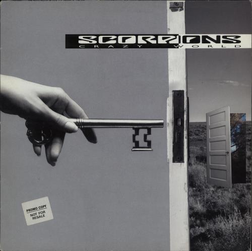 Scorpions Crazy World - Promo Stickered vinyl LP album (LP record) UK SCOLPCR762657