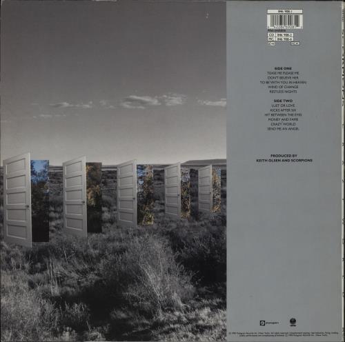 Scorpions Crazy World - Promo Stickered vinyl LP album (LP record) UK SCOLPCR762657