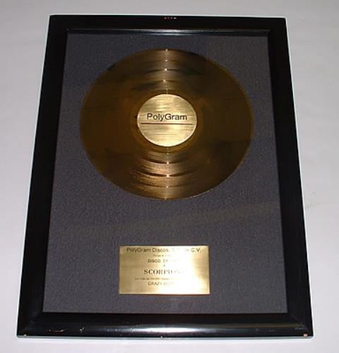 Scorpions Crazy World award disc Mexican SCOAWCR247720