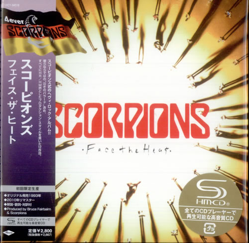 Scorpions Face The Heat SHM CD Japanese SCOHMFA501483