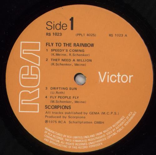 Scorpions Fly To The Rainbow - 1st vinyl LP album (LP record) UK SCOLPFL264524