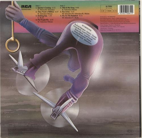 Scorpions Fly To The Rainbow vinyl LP album (LP record) German SCOLPFL714301