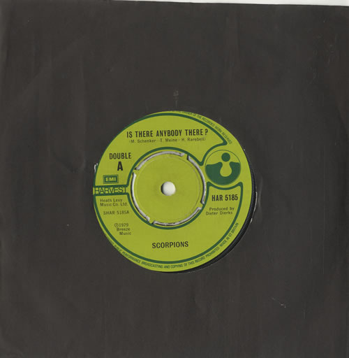 Scorpions Is There Anybody There? 7" vinyl single (7 inch record / 45) UK SCO07IS568681