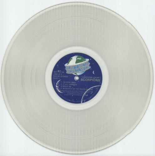 Scorpions Lonesome Crow - Clear Vinyl - EX vinyl LP album (LP record) UK SCOLPLO852942