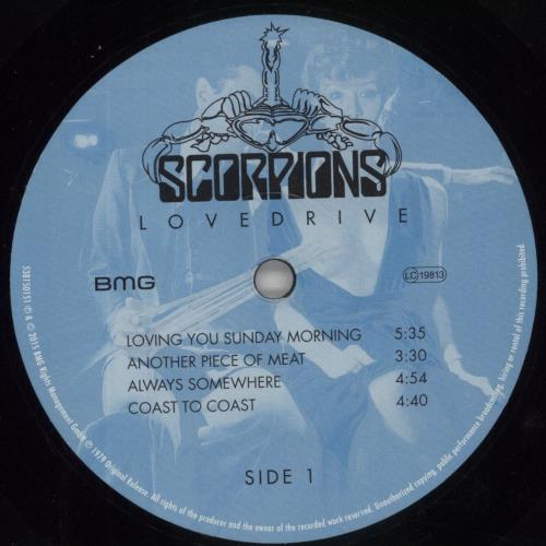 Scorpions Lovedrive vinyl LP album (LP record) UK SCOLPLO861605