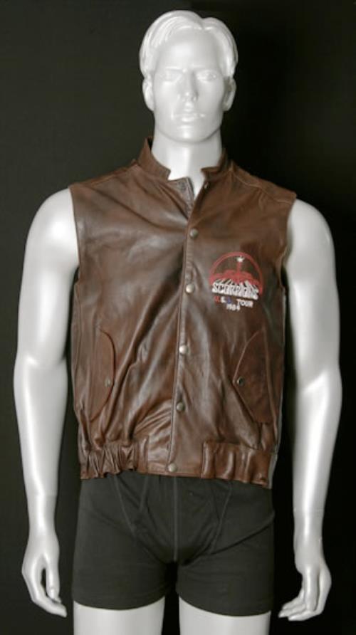Scorpions Lovesting Tour - Leather Waistcoat & Tour Itinerary memorabilia US SCOMMLO504532