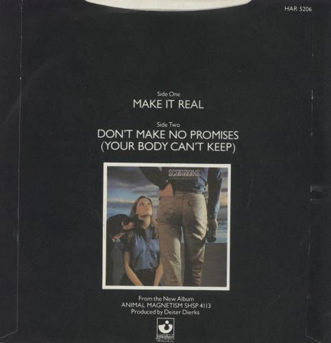 Scorpions Make It Real 7" vinyl single (7 inch record / 45) UK SCO07MA552180