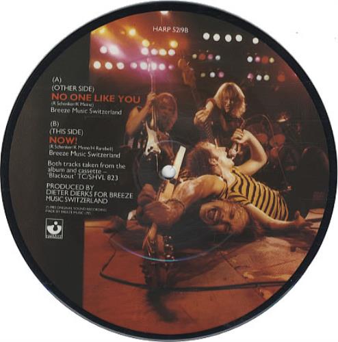Scorpions No One Like You 7" vinyl picture disc (7 inch picture disc single) UK SCO7PNO00846