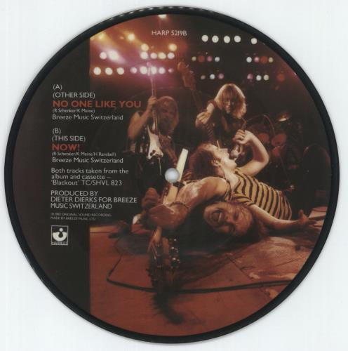 Scorpions No One Like You 7" vinyl picture disc (7 inch picture disc single) UK SCO7PNO00846