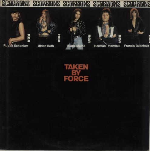 Scorpions Taken By Force - 2nd + Insert vinyl LP album (LP record) UK SCOLPTA681181