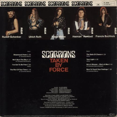 Scorpions Taken By Force - EX vinyl LP album (LP record) German SCOLPTA880324