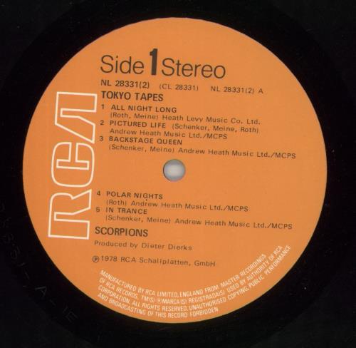 Scorpions Tokyo Tapes - 1st - EX 2-LP vinyl record set (Double LP Album) UK SCO2LTO865816