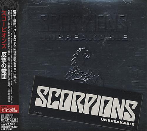 Scorpions Unbreakable CD album (CDLP) Japanese SCOCDUN296150