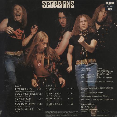 Scorpions Virgin Killer vinyl LP album (LP record) UK SCOLPVI389944