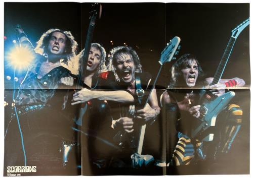 Scorpions World Wide Live + Poster 2-LP vinyl record set (Double LP Album) Japanese SCO2LWO376082