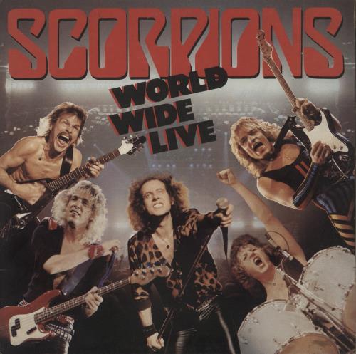 Scorpions World Wide Live - VG 2-LP vinyl record set (Double LP Album) UK SCO2LWO876746