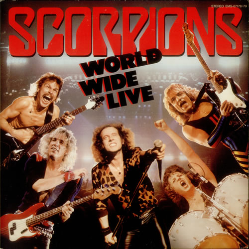 Scorpions World Wide Live 2-LP vinyl record set (Double LP Album) Japanese SCO2LWO546917