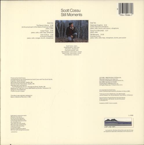 Scott Cossu Still Moments vinyl LP album (LP record) US UF7LPST892626