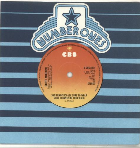 Scott McKenzie San Francisco (Be Sure To Wear Some Flowers In Your Hair) 7" vinyl single (7 inch record / 45) UK SMZ07SA694515