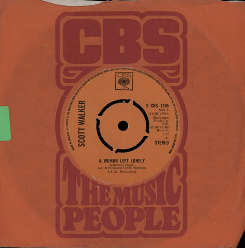 Scott Walker A Woman Left Lonely 7" vinyl single (7 inch record / 45) UK SWL07AW255857