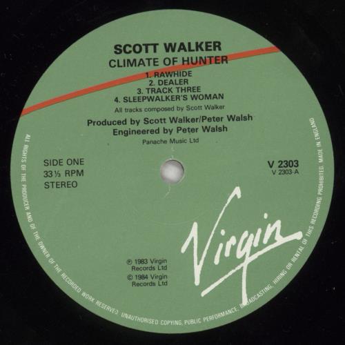 Scott Walker Climate Of Hunter - EX vinyl LP album (LP record) UK SWLLPCL710446