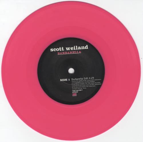 Scott Weiland Barbarella - Pink Vinyl 7" vinyl single (7 inch record / 45) UK S.W07BA356405