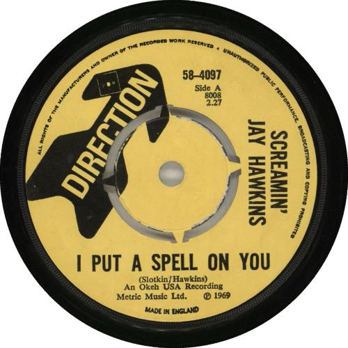 Screamin' Jay Hawkins I Put A Spell On You 7" vinyl single (7 inch record / 45) UK SJW07IP713654