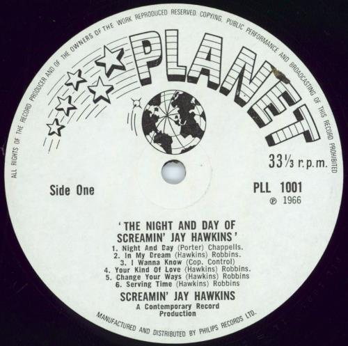 Screamin' Jay Hawkins The Night And Day Of vinyl LP album (LP record) UK SJWLPTH697106