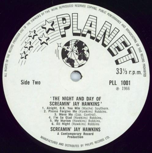 Screamin' Jay Hawkins The Night And Day Of vinyl LP album (LP record) UK SJWLPTH697106