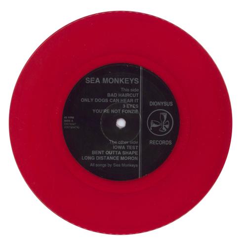 Sea Monkeys Bad Haircut - Red Vinyl 7" vinyl single (7 inch record / 45) US 8IF07BA870547