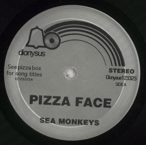 Sea Monkeys Pizza Face 10" vinyl single (10 inch record) US 8IF10PI866420