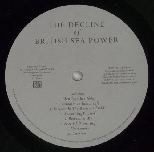 Sea Power Decline Of British Sea Power vinyl LP album (LP record) UK BPWLPDE246733