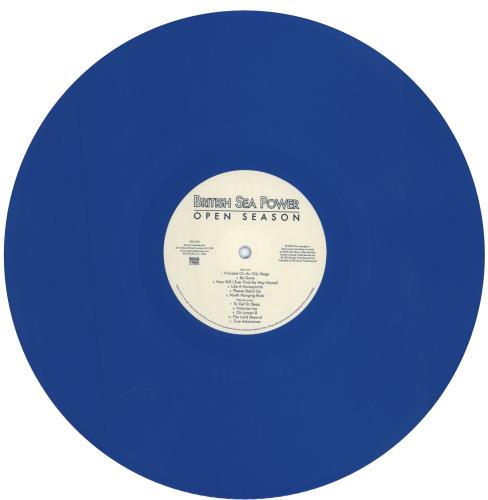 Sea Power Open Season - Blue Vinyl / Picture Disc - Numbered Sleeve 2-LP vinyl record set (Double LP Album) UK BPW2LOP786305