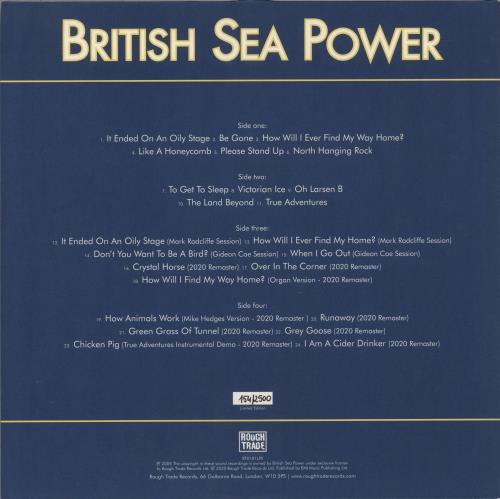 Sea Power Open Season - Blue Vinyl / Picture Disc - Numbered Sleeve 2-LP vinyl record set (Double LP Album) UK BPW2LOP786305