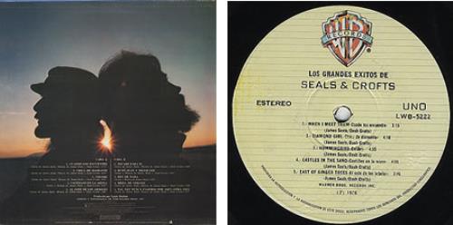Seals & Crofts El Grandes Exitos vinyl LP album (LP record) Mexican S&CLPEL254511