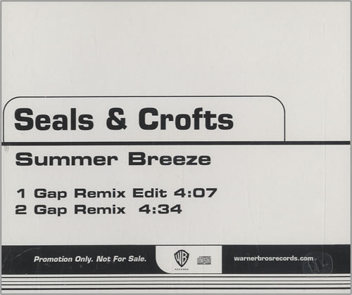 Seals & Crofts Summer Breeze CD single (CD5 / 5") US S&CC5SU454948
